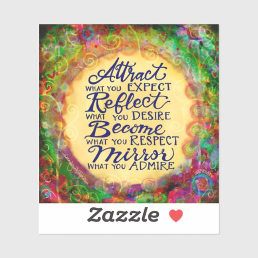 Word wat je zoekt in anderen aanmoediging sticker (Vel)