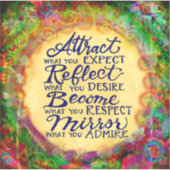 Word wat je zoekt in anderen aanmoediging sticker (Voorkant)