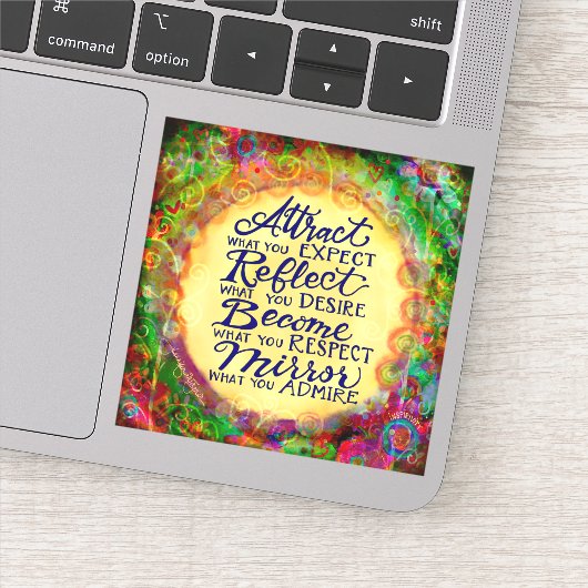 Word wat je zoekt in anderen aanmoediging sticker (Detail)