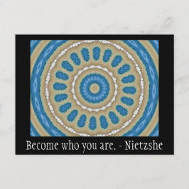 Word wie je bent. - Nietzshe Briefkaart