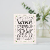 Word Wijs van je fouten Briefkaart (Staand voorkant)