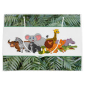 Word wild! Oerwoud Thema Verjaardag Gift Bag Groot Cadeauzakje (Voorkant)