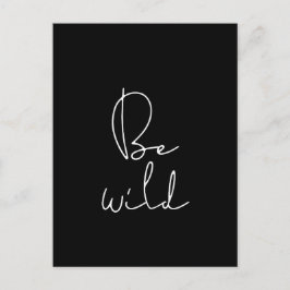 Word wild wit lettertype briefkaart