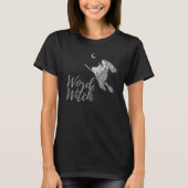 Word Witch T-Shirt - Design 2 (zwart) (Voorkant)