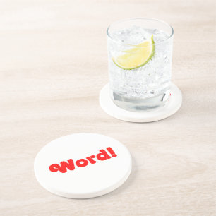 Word! Zandsteen Onderzetter