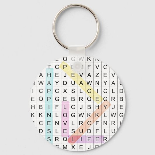 Word Zoeken Sleutelhanger (Voorkant)