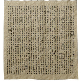 Word Zoeken: Spellen op perkament Douchegordijn