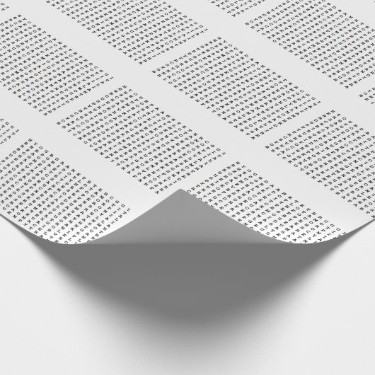 Word Zoekpapier Cadeaupapier (Hoek)