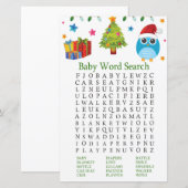 Word-zoekspel met open Baby shower (Voorkant / Achterkant)