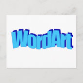 WordArt-Briefkaart Briefkaart (Voorkant)