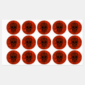 WordArt Skull B Labels