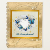 Worden Getransformeerd Citaat Hart en Blauwe Vlind Planner (Voorkant)
