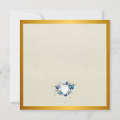 Worden getransformeerd Quote hart en blauwe vlinde Kaart (Achterkant)