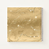 Worden getransformeerd Quote hart en blauwe vlinde Notitieboek (Achterkant)