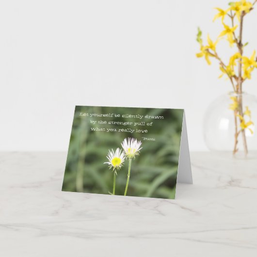 worden getrokken kaart (Gele Bloem)