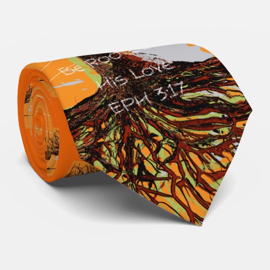 Worden geworteld in zijn liefde stropdas (Opgerold)