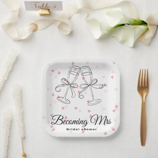 Worden mevrouw papieren bord (Huwelijk)