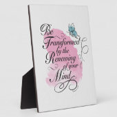 worden omgevormd en vernieuwd - Romeinen 12 : 2 Fotoplaat (Zijkant)