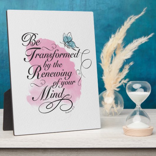 worden omgevormd en vernieuwd - Romeinen 12 : 2 Fotoplaat (Zijkant)