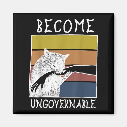  worden onbestuurbare zwarte kattenbijtende hand magneet (Voorkant)