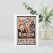 Worden spirits teruggegeven? Houdini zegt nee Briefkaart (Staand voorkant)