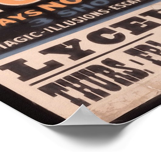 Worden spirits teruggegeven? Houdini zegt nee Poster (Hoek)