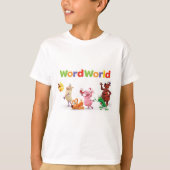 WordFriends WordWorld-T-shirt T-shirt (Voorkant)