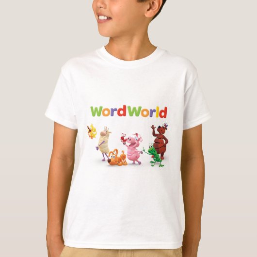 WordFriends WordWorld-T-shirt T-shirt (Voorkant)