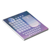 Wordkraatch-pad-laptop — Ruimte-Waterverf vervagen Notitieblok (Schuin)