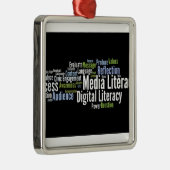 Wordle.jpg Metalen Ornament (Rechts)