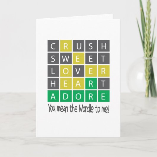 wordle kaart (Voorkant)