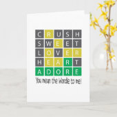 wordle kaart (Gele Bloem)