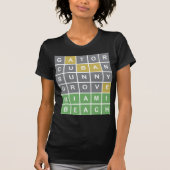 Wordle Puzzle "Miami Beach"-shirt T-shirt (Voorkant)