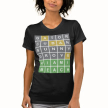 Wordle Puzzle "Miami Beach"-shirt