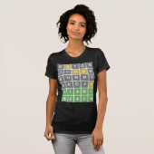 Wordle Puzzle "Miami Beach"-shirt T-shirt (Voorkant volledig)