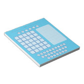Wordle Scratch Pad Notitieblok - blauw (Schuin)