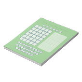 Wordle Scratch Pad Notitieblok - Green (Linkerzijde)