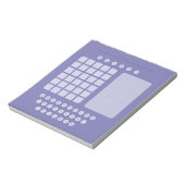 Wordle Scratch Pad Notitieblok - Lavender (Linkerzijde)