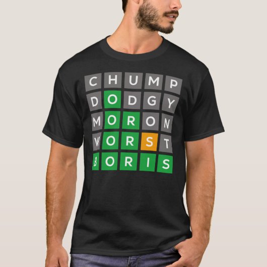 Wordle Tory Boris Edition No1 Classic T-Shirt (Voorkant)