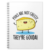 Wordplay Is Niet Kaasachtig Het Is Een Gouda Grapp Notitieboek (Voorkant)