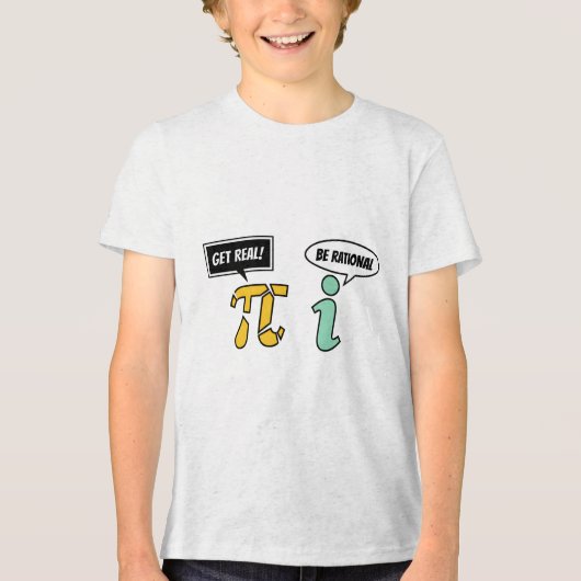 Wordplay Wiskunde Grappig Tri-Blend Shirt (Voorkant)