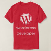Wordpress Developer 1 T-shirt (Design voorkant)
