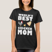 Word's beste T-Shirt Gift Mam met kip (Voorkant)