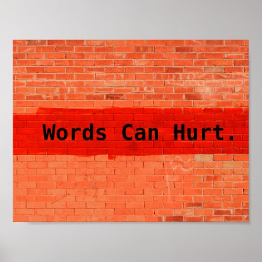 "Words Can Hurt" Poster (Voorkant)