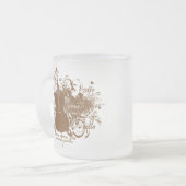 Words Fail Music Speaks Cello Musician Matglas Koffiemok (Voorkant links)