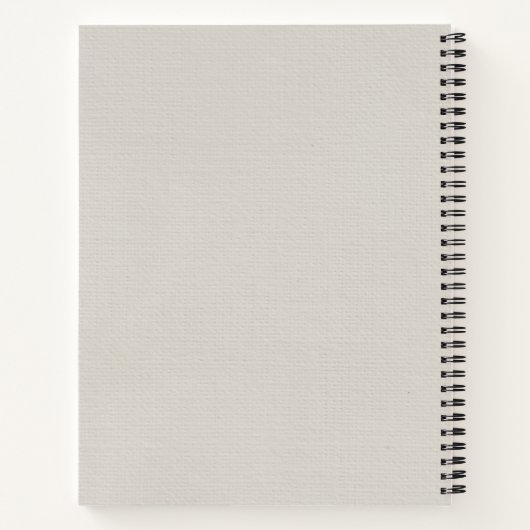 Words in Progress Minimalist Writing Notebook Notitieboek (Achterkant)