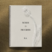 Words in Progress Minimalist Writing Notebook Notitieboek