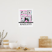 Words of Gymnastics Terminology w/ Monogram Poster (Keuken)