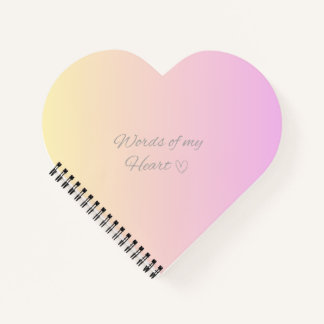 "words of my heart",Spiral Notebook Notitieboek
