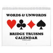 Words & Unwords Bridge Truisms Calendar Kalender (Hoes)
